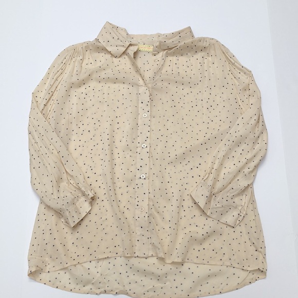 Off-white shirt with black dot pattern - Pins and Needles - Large - Picture 5 of 7